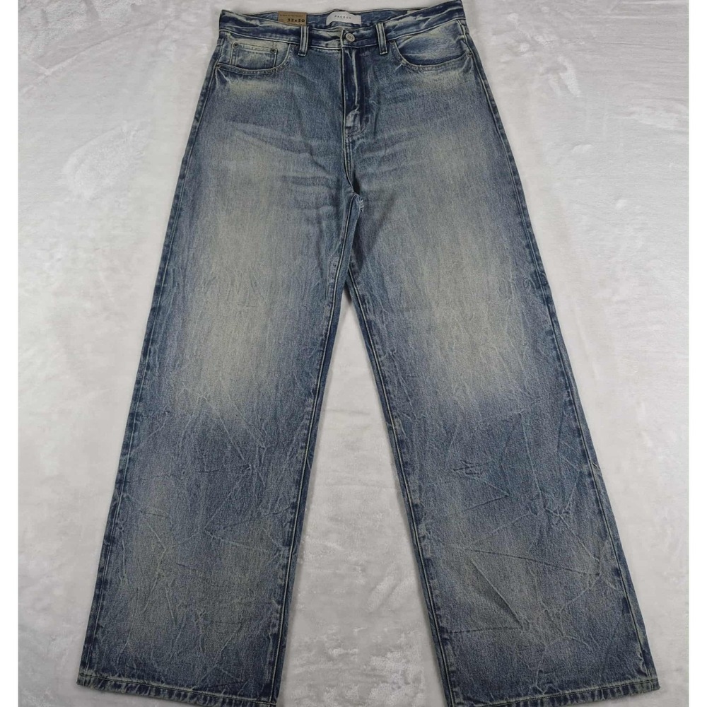 Pacsun Ryder Ultra Baggy Jeans Men's 32x30 Blue Denim Wide Leg Oversized Fit NWT